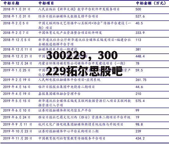 300229，300229拓尔思股吧