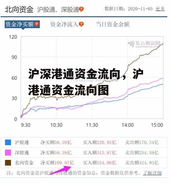 沪深港通资金流向，沪港通资金流向图