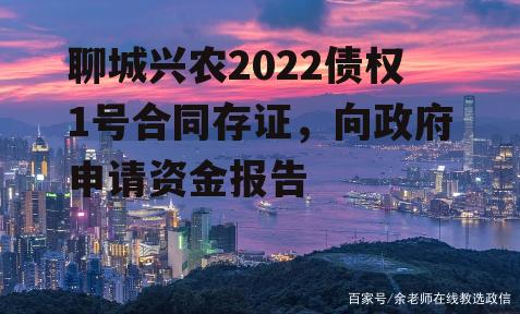 聊城兴农2022债权1号合同存证，向政府申请资金报告