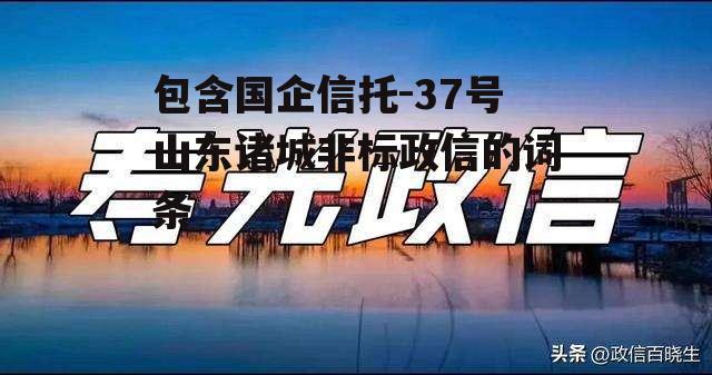 包含国企信托-37号山东诸城非标政信的词条