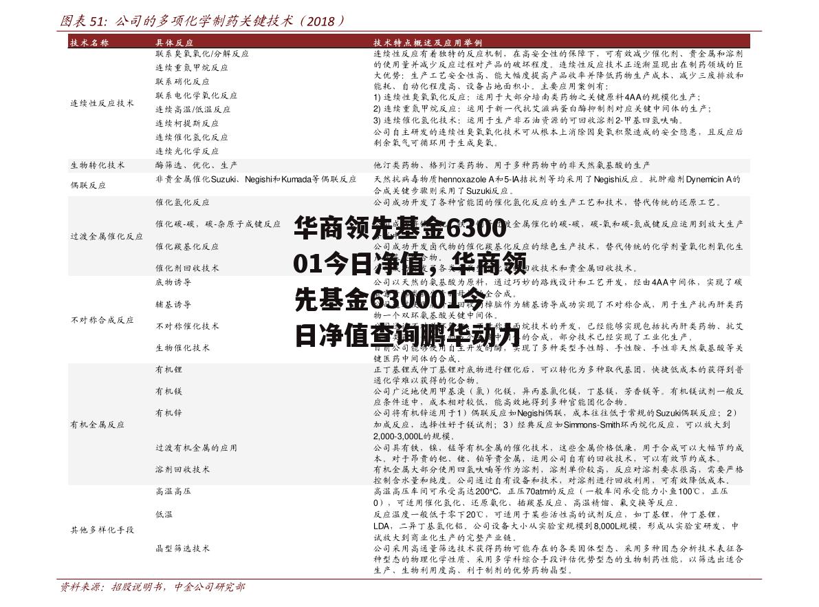 华商领先基金630001今日净值，华商领先基金630001今日净值查询鹏华动力