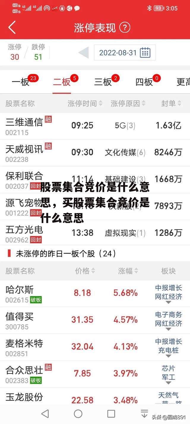 股票集合竞价是什么意思，买股票集合竞价是什么意思