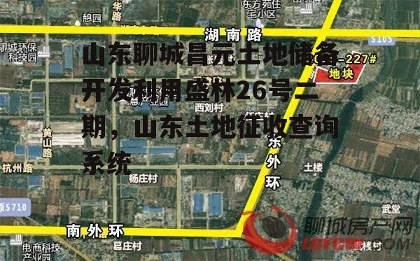 山东聊城昌元土地储备开发利用盛林26号二期，山东土地征收查询系统