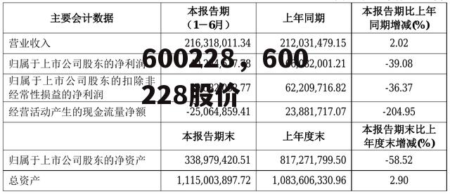 600228，600228股价