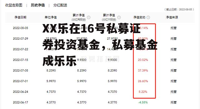 XX乐在16号私募证券投资基金，私募基金成乐乐