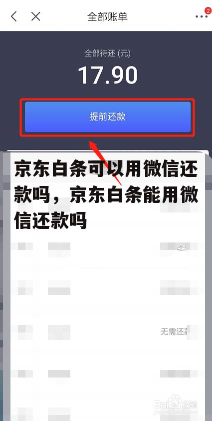 京东白条可以用微信还款吗，京东白条能用微信还款吗