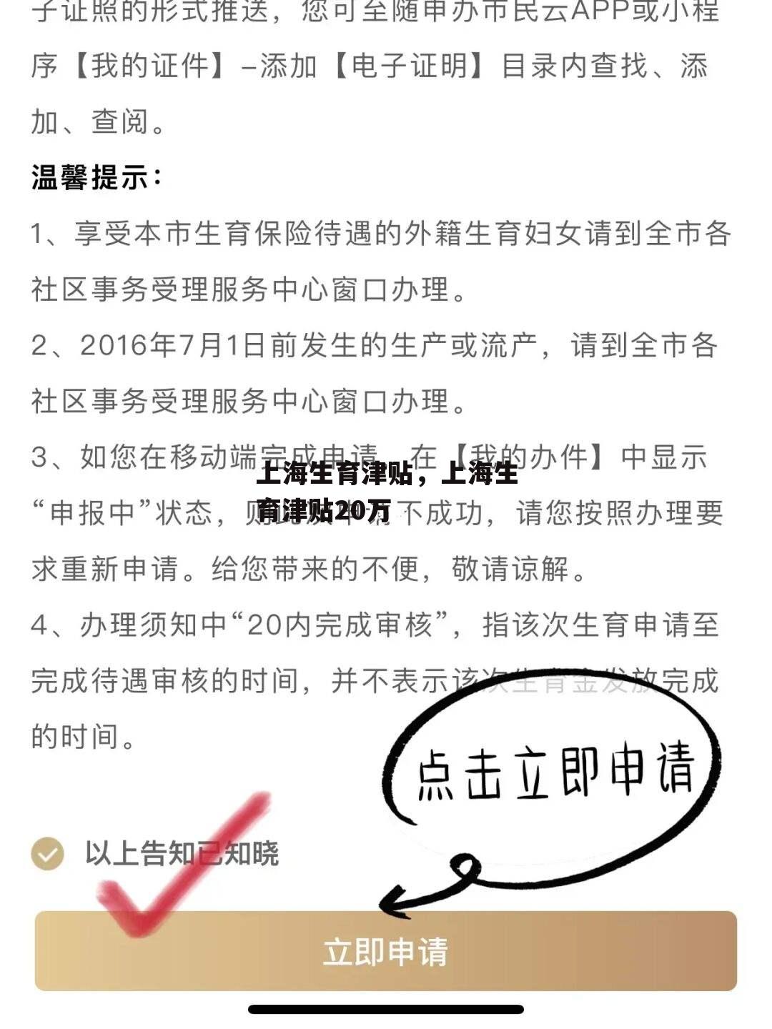 上海生育津贴，上海生育津贴20万