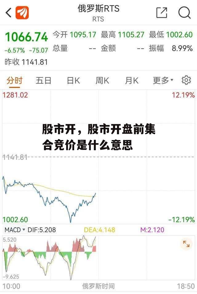 股市开，股市开盘前集合竞价是什么意思