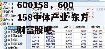 600158，600158中体产业 东方财富股吧