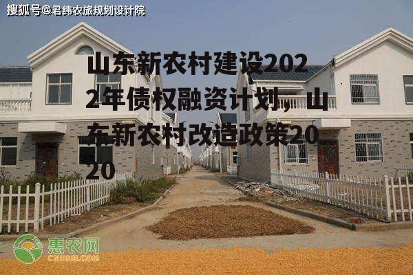 山东新农村建设2022年债权融资计划，山东新农村改造政策2020