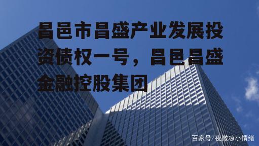 昌邑市昌盛产业发展投资债权一号，昌邑昌盛金融控股集团