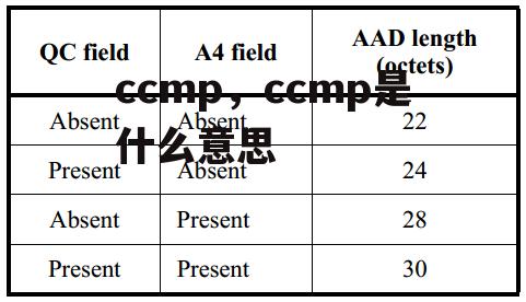 ccmp，ccmp是什么意思