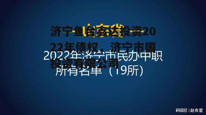 济宁鱼台鑫达投资2022年债权，济宁市国投资有限公司