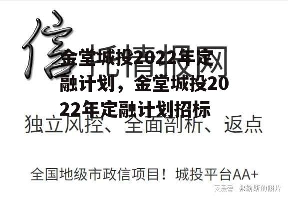 金堂城投2022年定融计划，金堂城投2022年定融计划招标