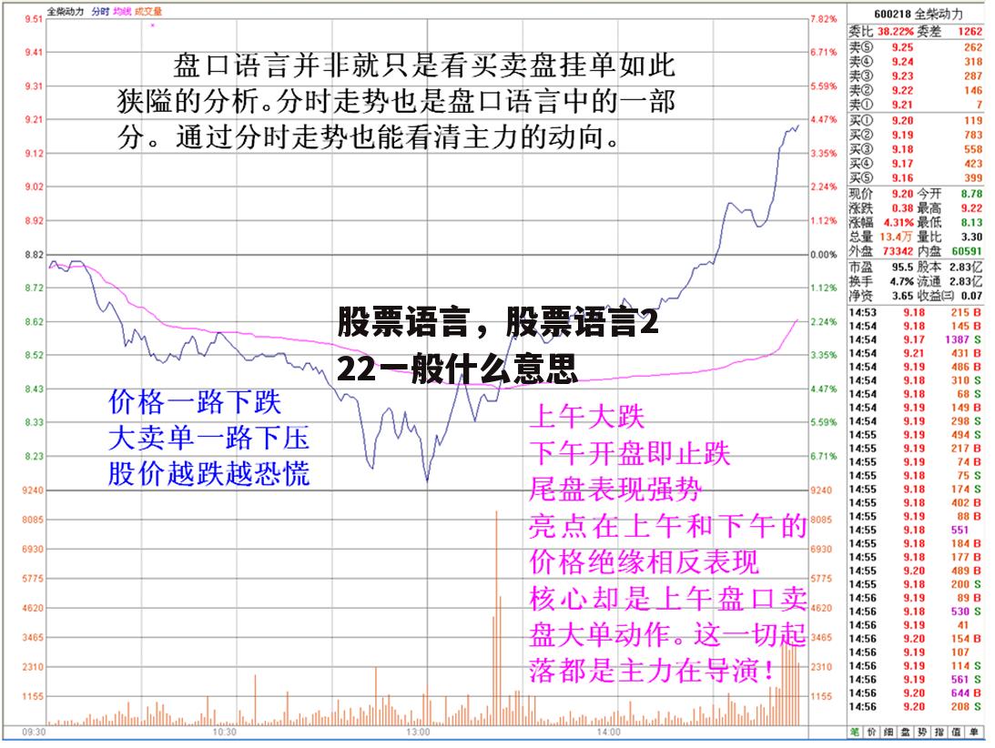 股票语言，股票语言222一般什么意思