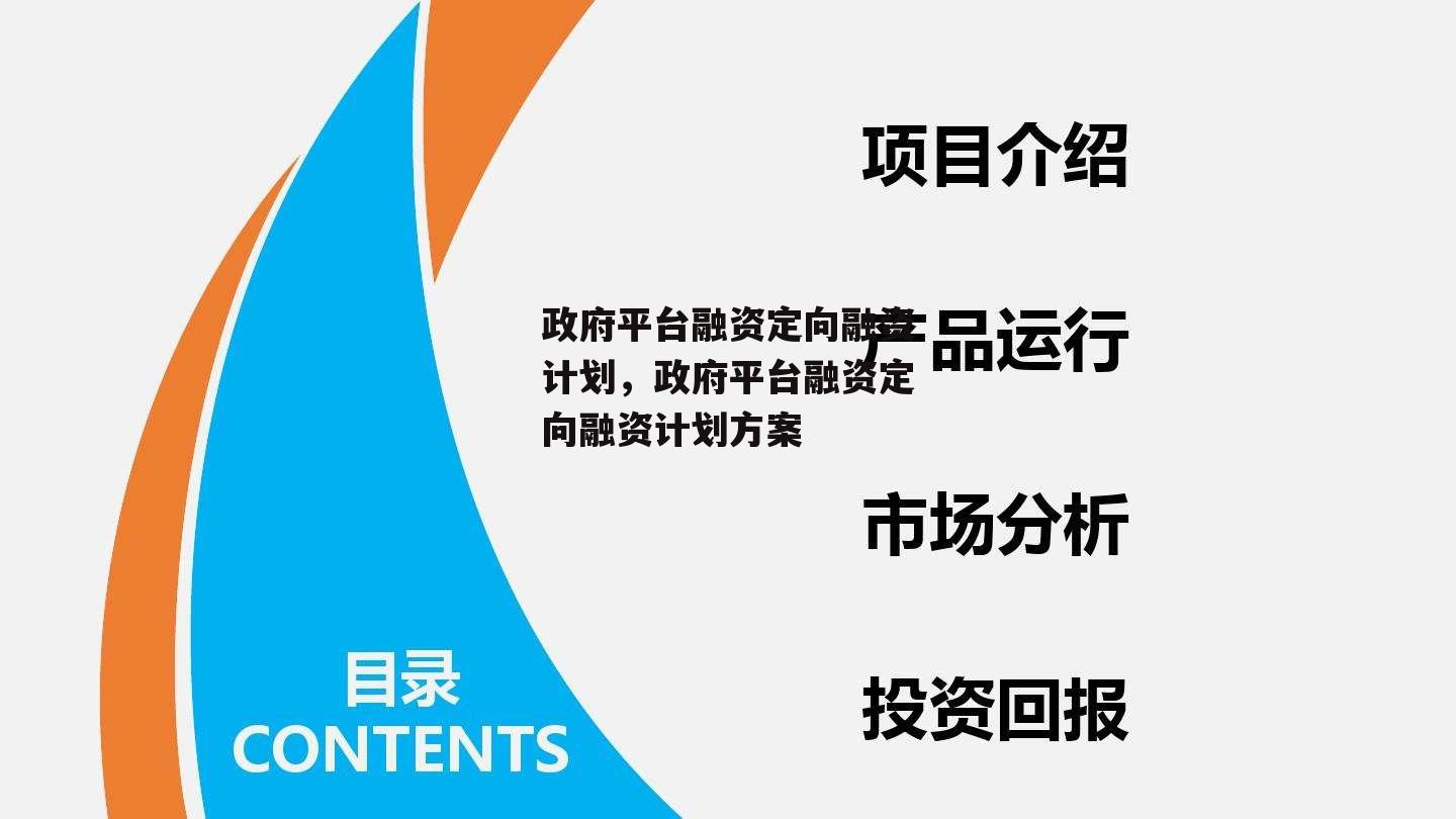 政府平台融资定向融资计划，政府平台融资定向融资计划方案