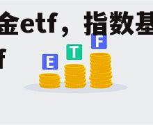 基金etf，指数基金etf