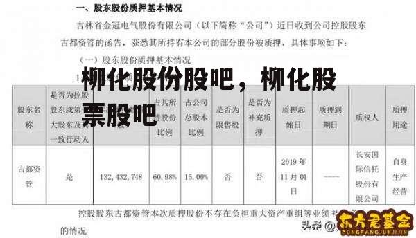 柳化股份股吧，柳化股票股吧