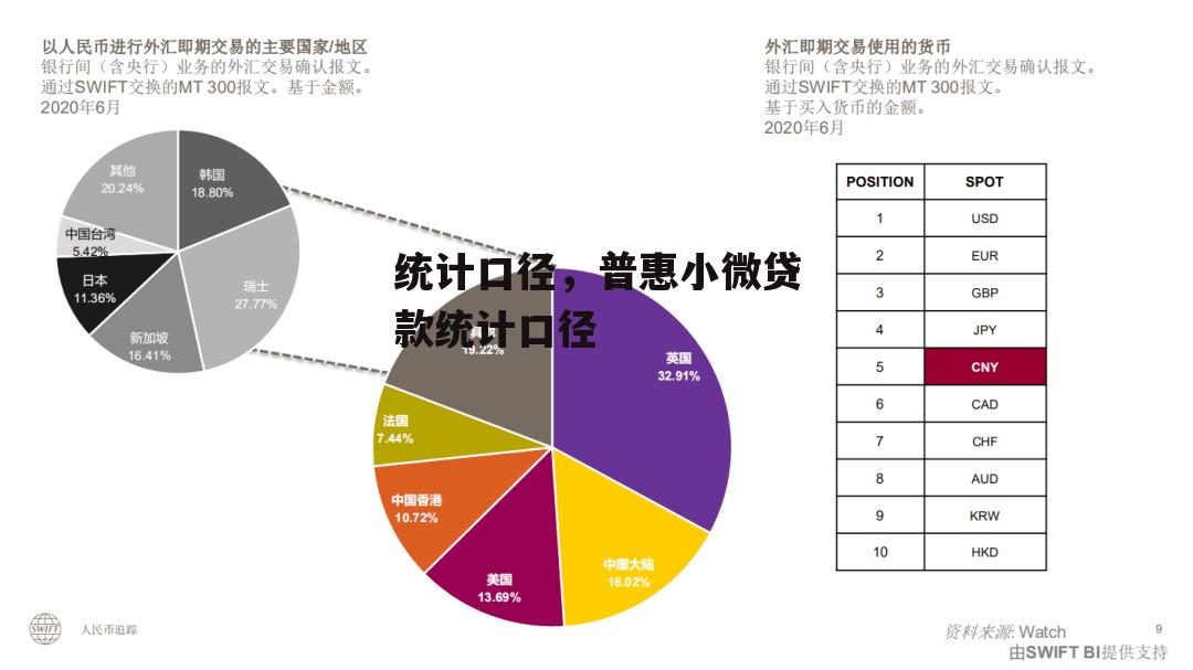 统计口径，普惠小微贷款统计口径