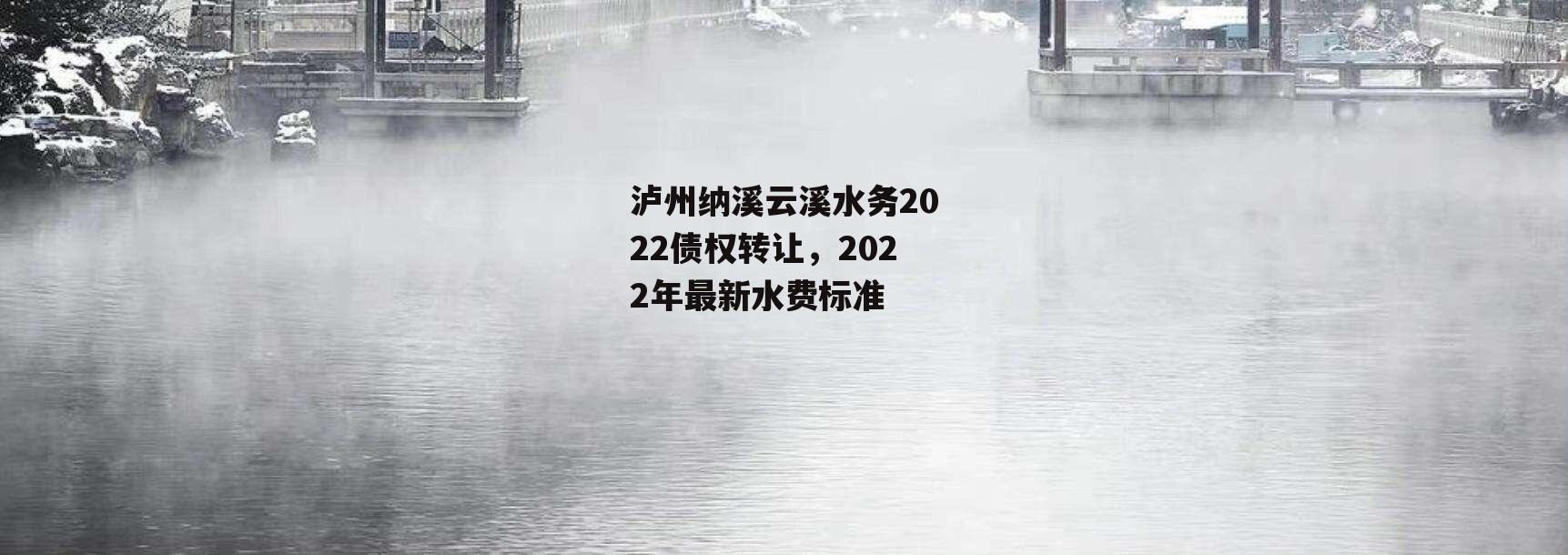 泸州纳溪云溪水务2022债权转让，2022年最新水费标准