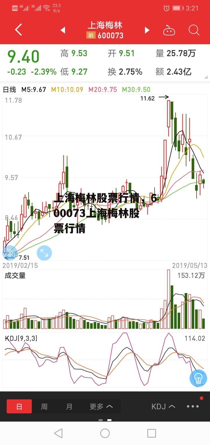 上海梅林股票行情，600073上海梅林股票行情