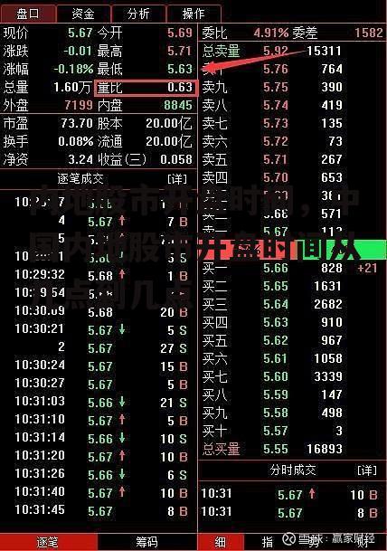 内地股市开盘时间，中国内地股市开盘时间从几点到几点