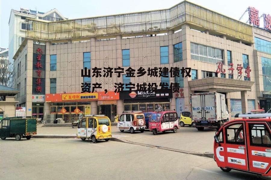 山东济宁金乡城建债权资产，济宁城投发债