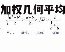 关于加权几何平均数的信息