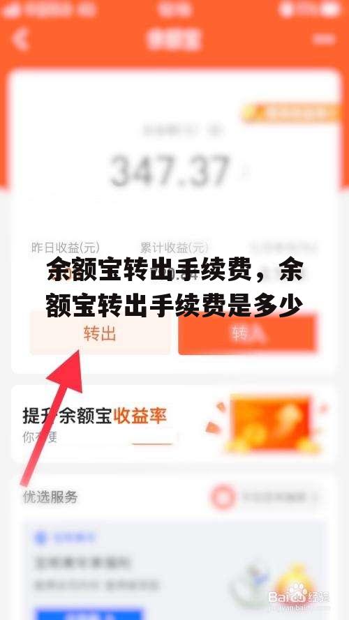 余额宝转出手续费，余额宝转出手续费是多少