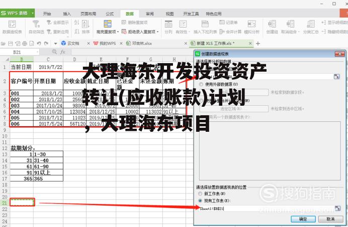 大理海东开发投资资产转让(应收账款)计划，大理海东项目