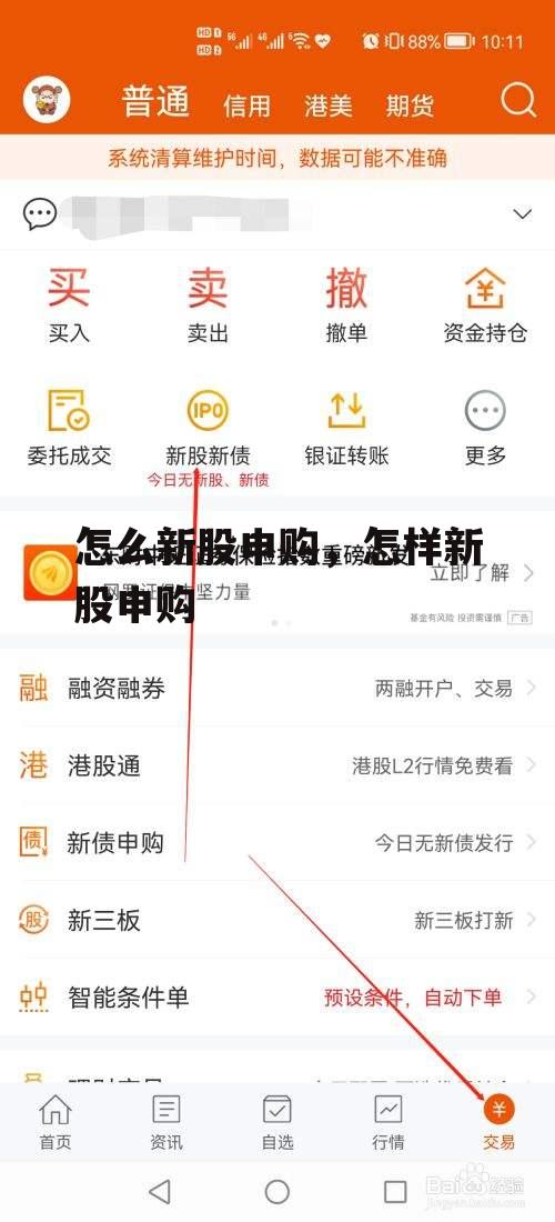 怎么新股申购，怎样新股申购
