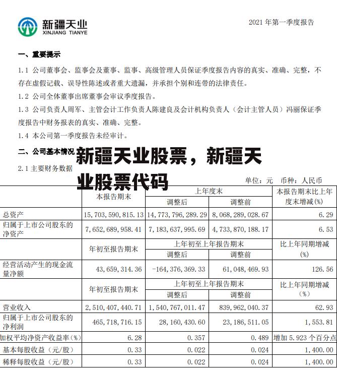 新疆天业股票，新疆天业股票代码