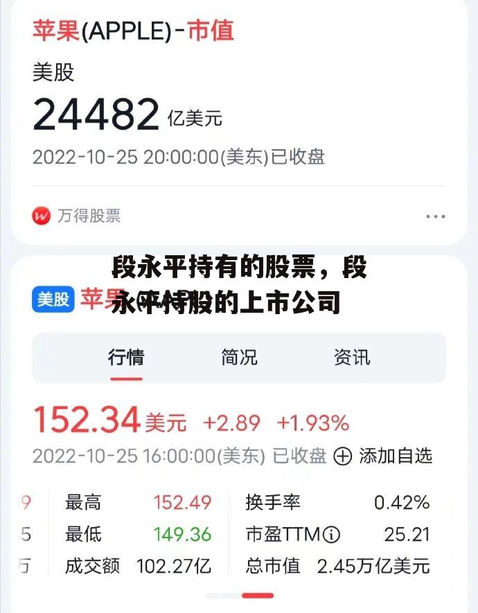 段永平持有的股票，段永平持股的上市公司