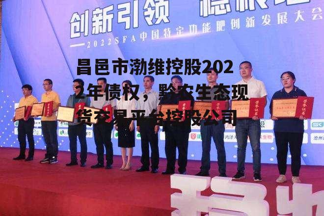 昌邑市渤维控股2022年债权，黔农生态现货交易平台控股公司