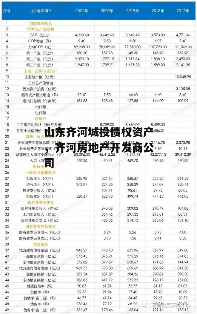 山东齐河城投债权资产，齐河房地产开发商公司