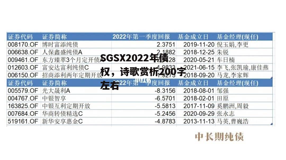 SGSX2022年债权，诗歌赏析200字左右