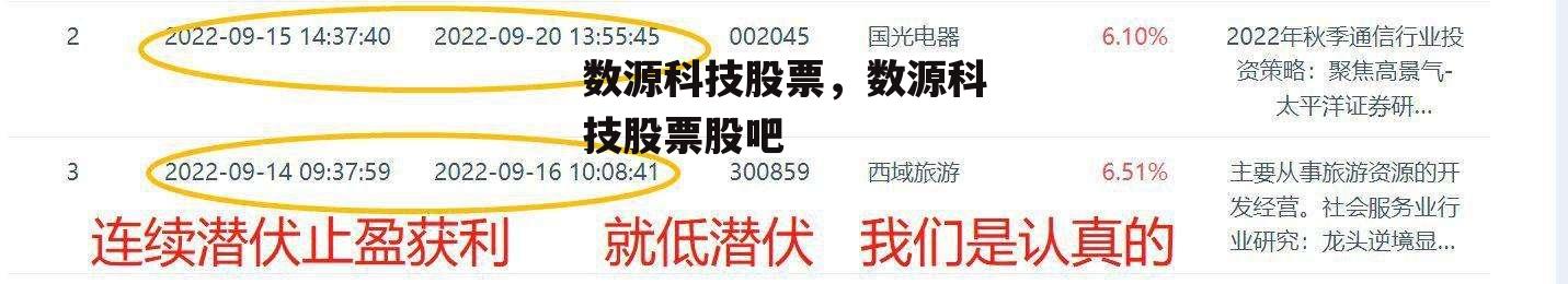 数源科技股票，数源科技股票股吧