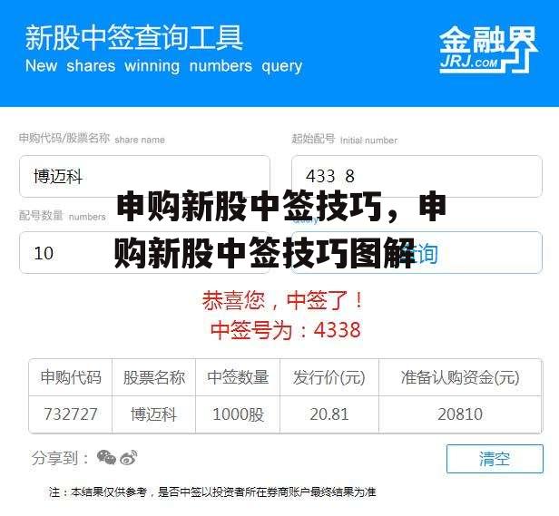 申购新股中签技巧，申购新股中签技巧图解