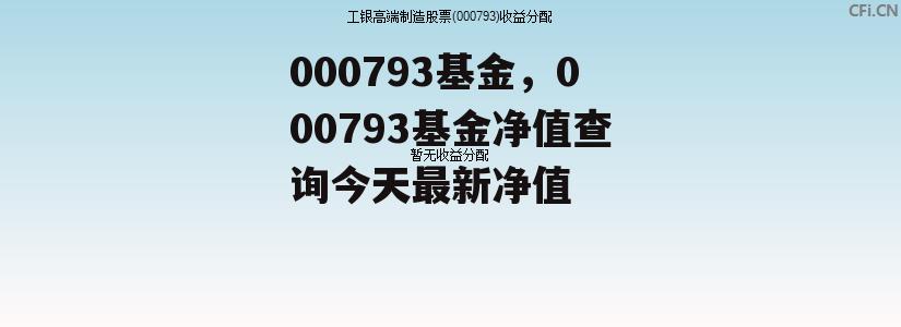 000793基金，000793基金净值查询今天最新净值