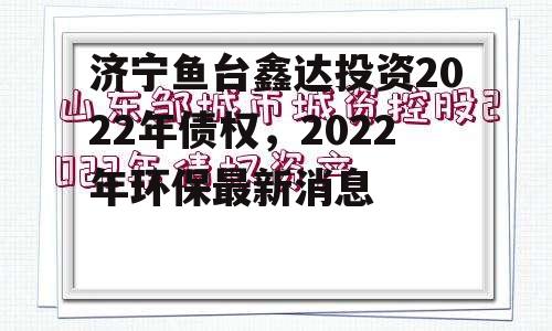 济宁鱼台鑫达投资2022年债权，2022年环保最新消息