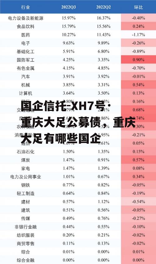 国企信托-XH7号·重庆大足公募债，重庆大足有哪些国企