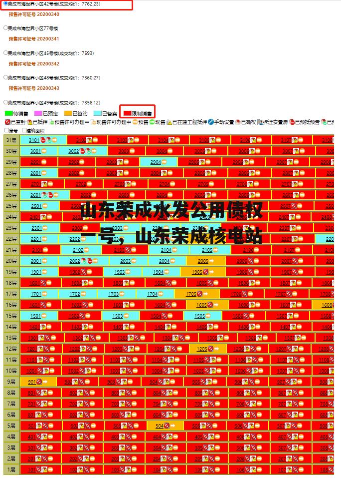 山东荣成水发公用债权一号，山东荣成核电站