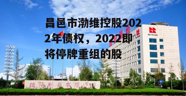 昌邑市渤维控股2022年债权，2022即将停牌重组的股