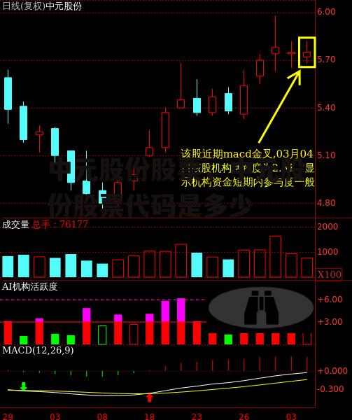 中元股份股票，中元股份股票代码是多少