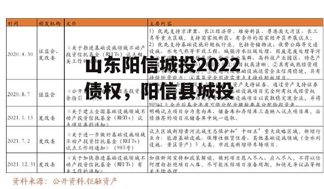 山东阳信城投2022债权，阳信县城投