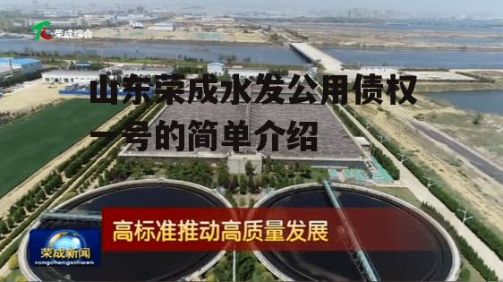 山东荣成水发公用债权一号的简单介绍