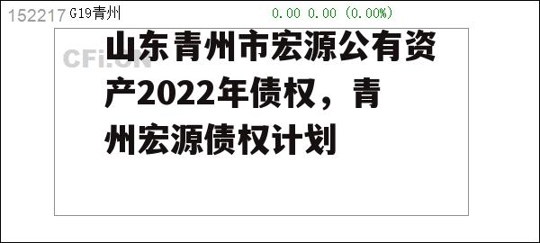 山东青州市宏源公有资产2022年债权，青州宏源债权计划