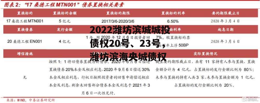 2022潍坊滨城城投债权20号、23号，潍坊滨海央城债权