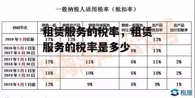 租赁服务的税率，租赁服务的税率是多少