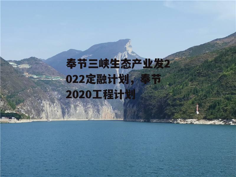 奉节三峡生态产业发2022定融计划，奉节2020工程计划